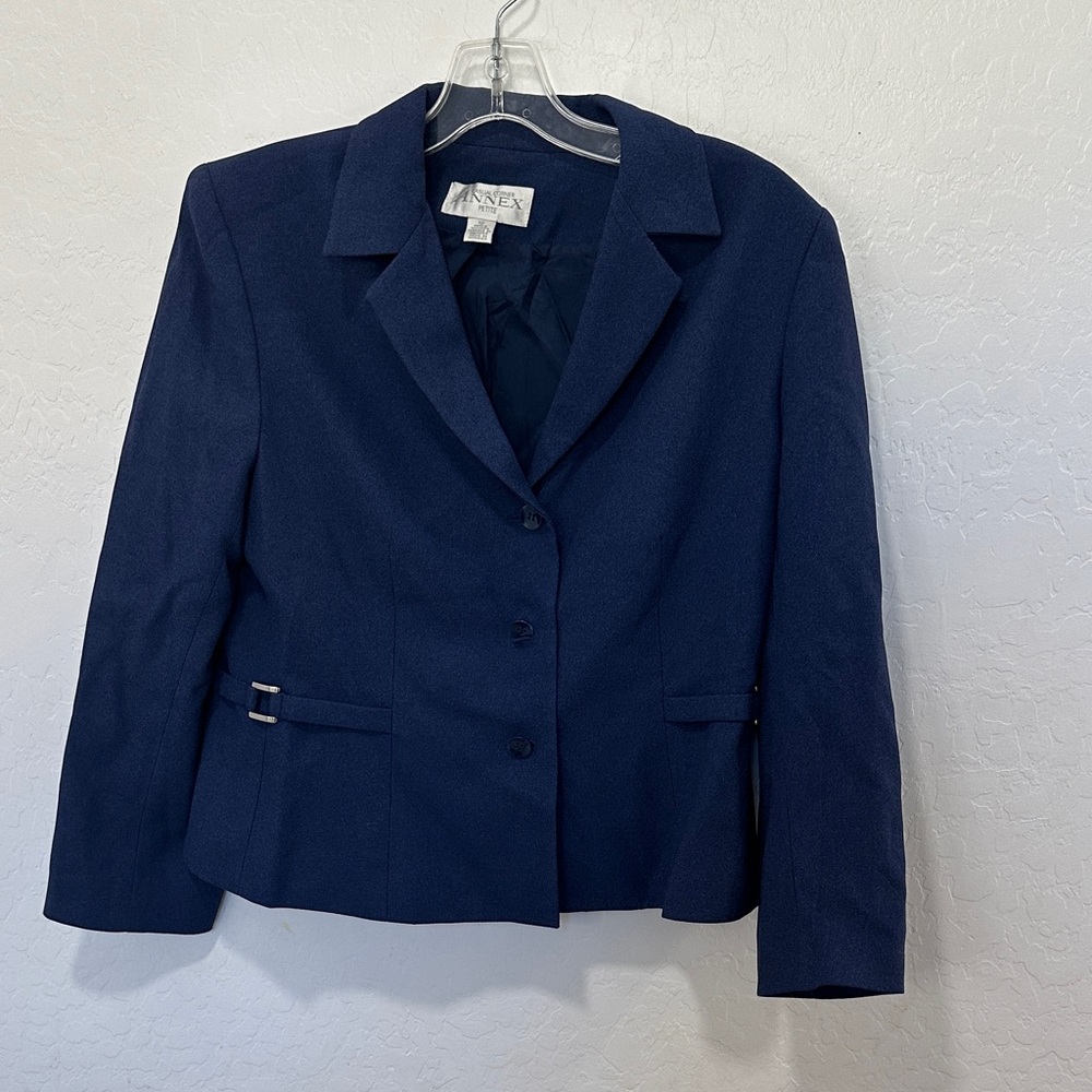 Casual Corner Annex Dark navy Blue Women's‎ Blazer petite 12 career business
